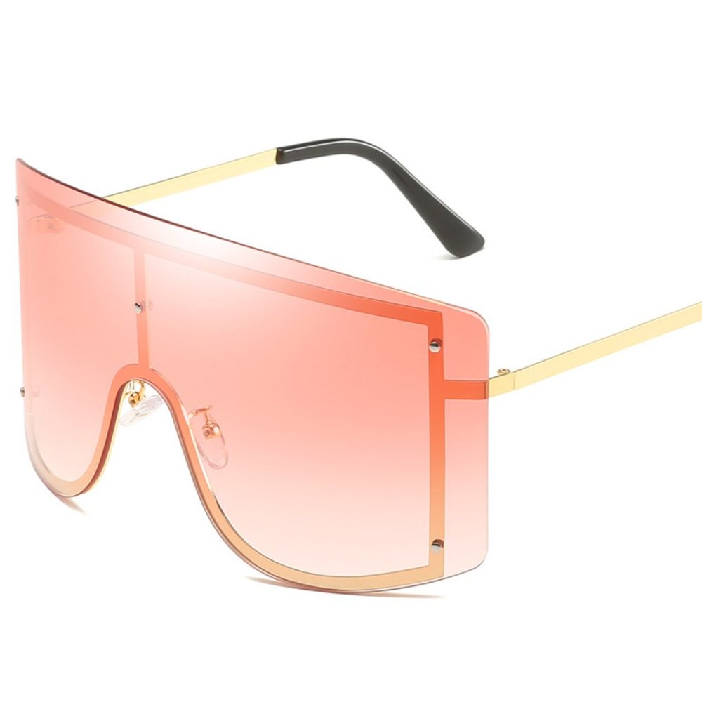 Oversized Rimless Sunglasses